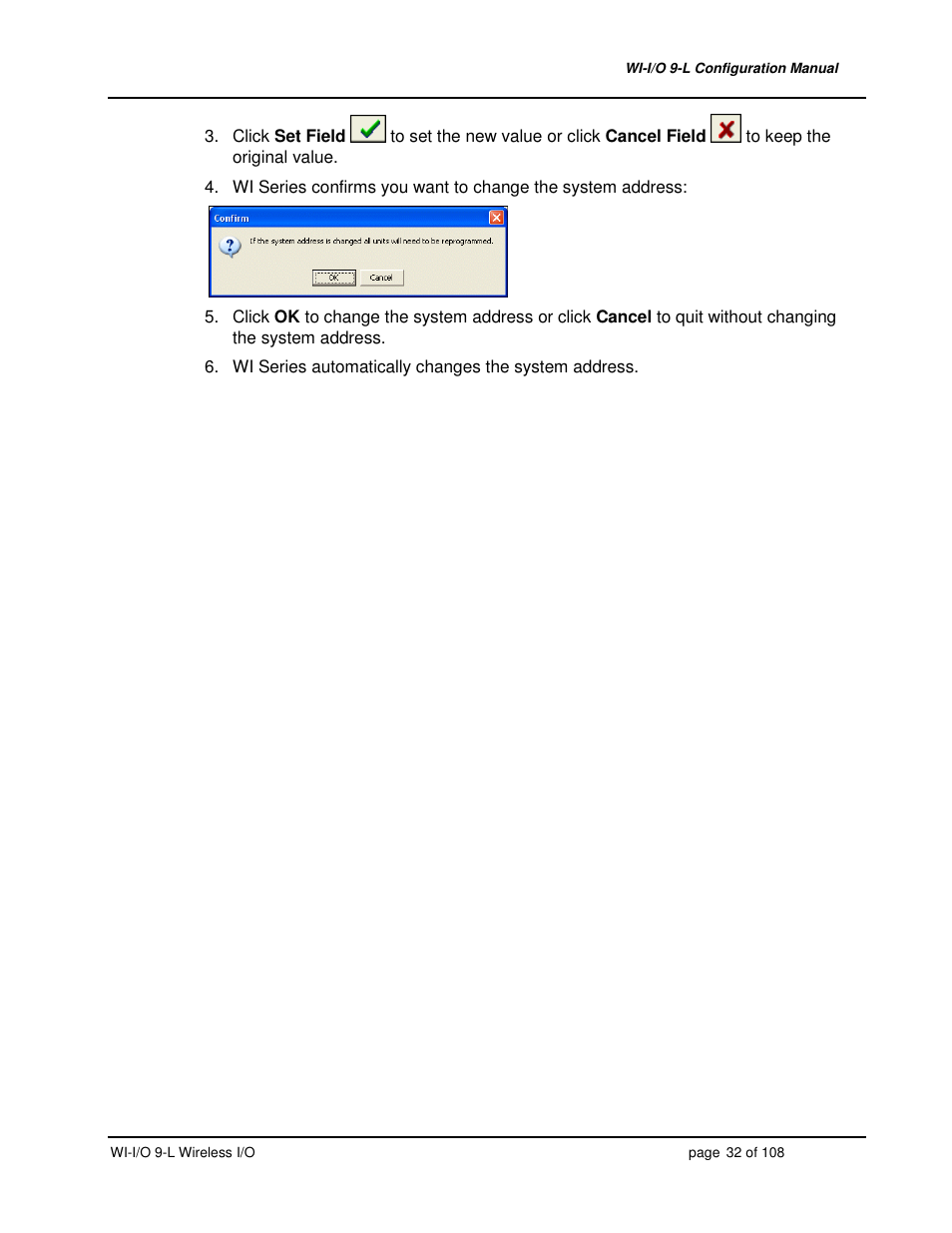 Weidmuller WI-I/O 9-L: Wireless I/O Transmitter / Receiver v1.3 User Manual | Page 32 / 108