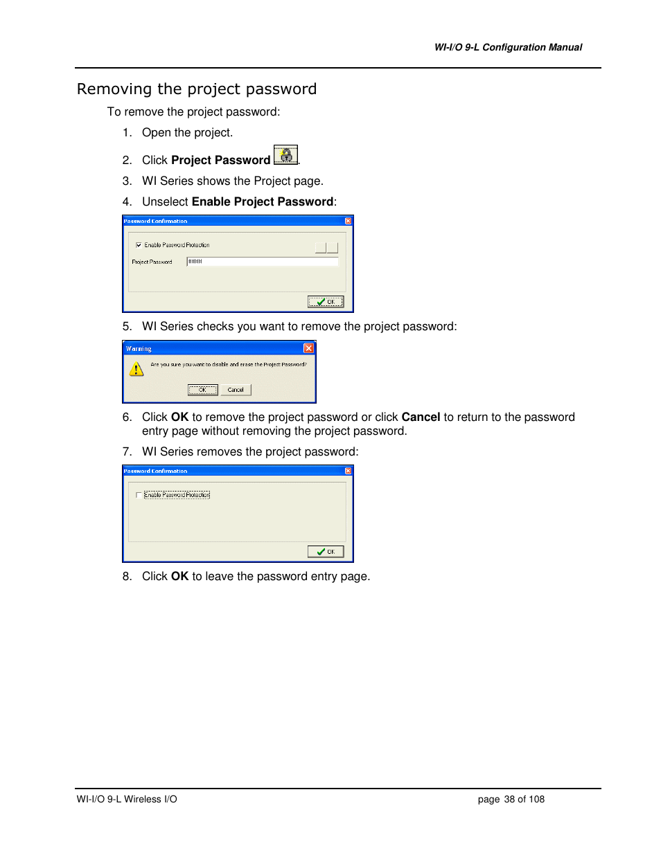 Weidmuller WI-I/O 9-L: Wireless I/O Transmitter / Receiver v1.3 User Manual | Page 38 / 108