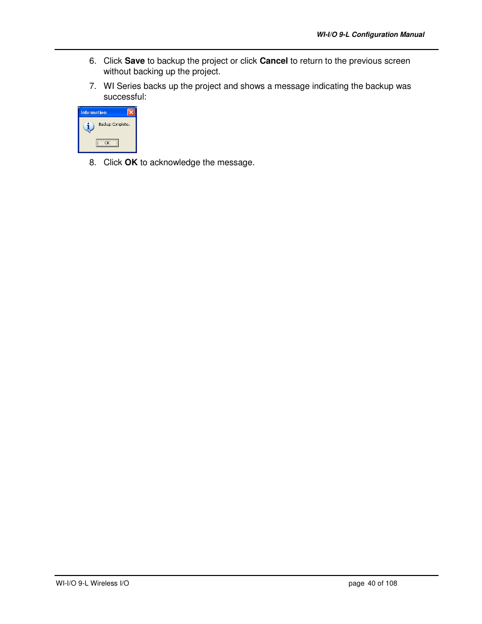 Weidmuller WI-I/O 9-L: Wireless I/O Transmitter / Receiver v1.3 User Manual | Page 40 / 108