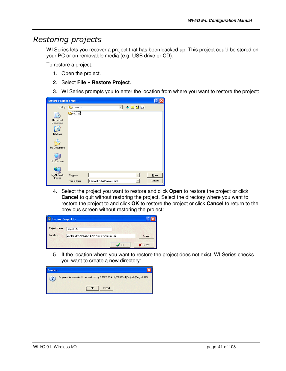 Weidmuller WI-I/O 9-L: Wireless I/O Transmitter / Receiver v1.3 User Manual | Page 41 / 108