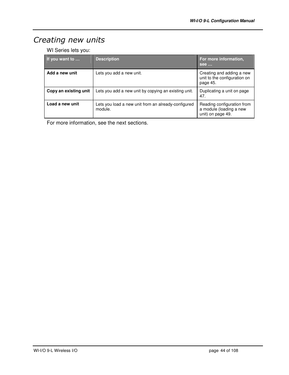 Weidmuller WI-I/O 9-L: Wireless I/O Transmitter / Receiver v1.3 User Manual | Page 44 / 108