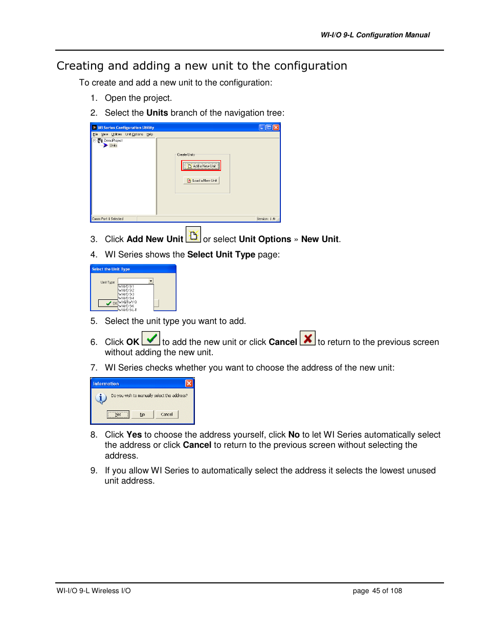 Weidmuller WI-I/O 9-L: Wireless I/O Transmitter / Receiver v1.3 User Manual | Page 45 / 108