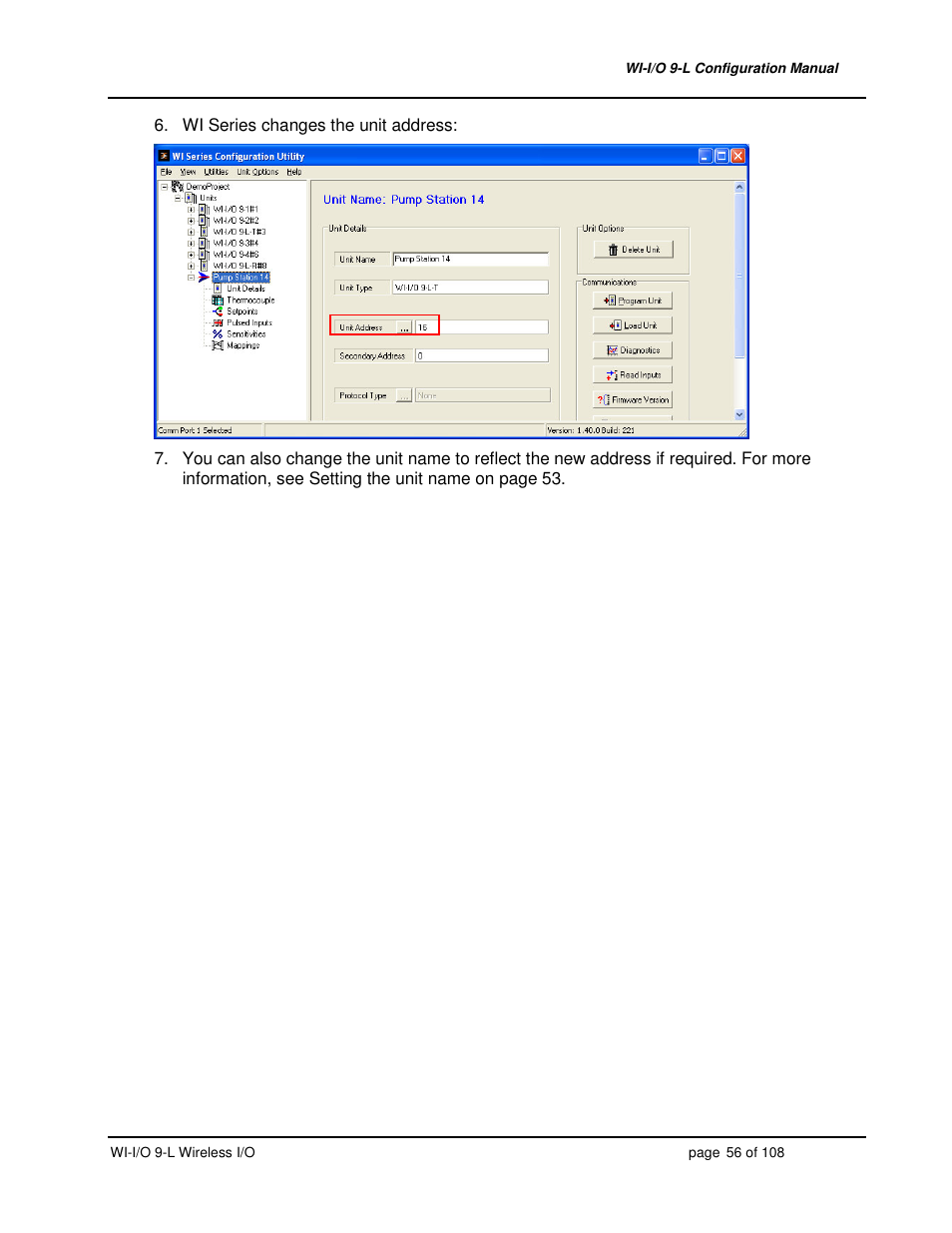 Weidmuller WI-I/O 9-L: Wireless I/O Transmitter / Receiver v1.3 User Manual | Page 56 / 108