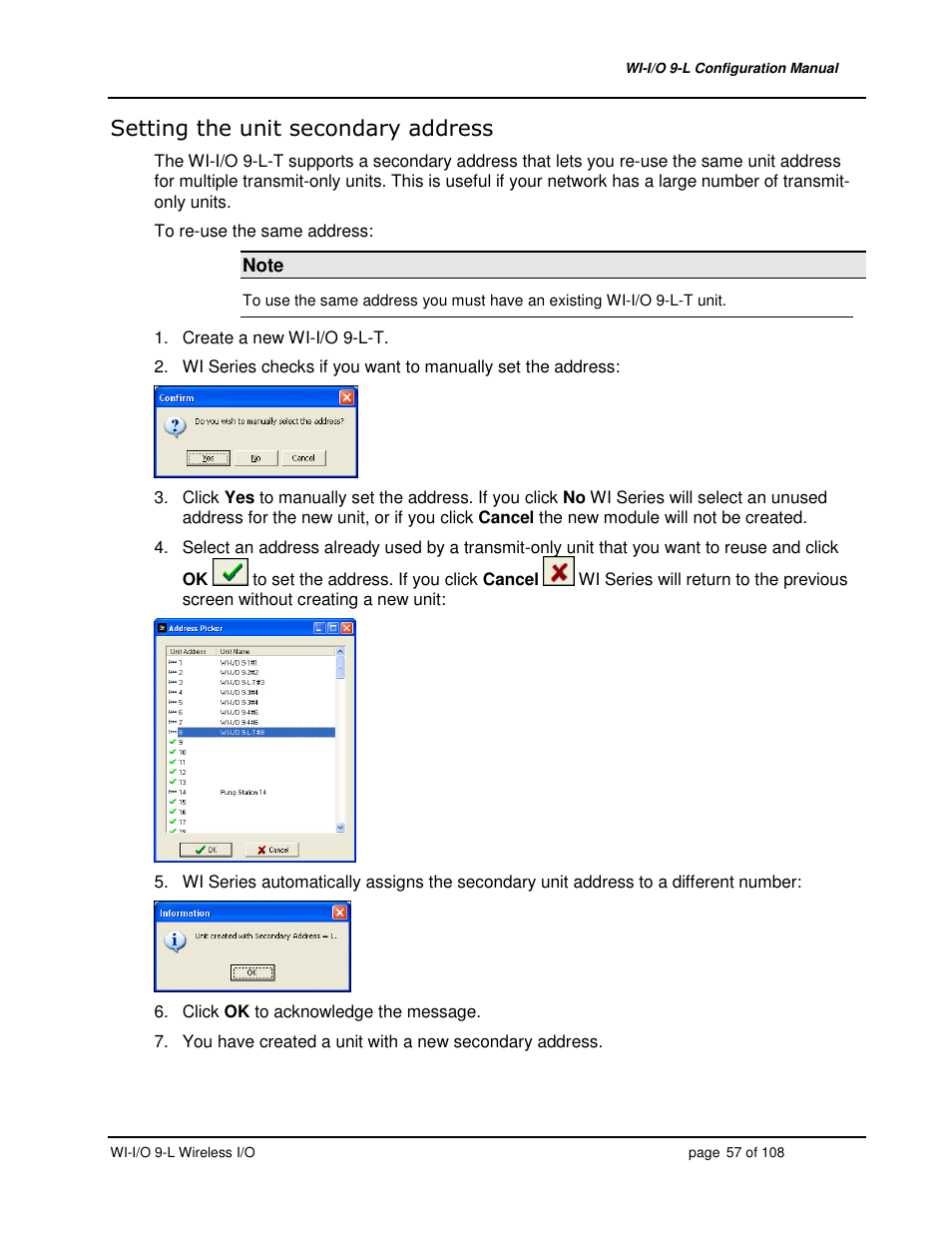 Weidmuller WI-I/O 9-L: Wireless I/O Transmitter / Receiver v1.3 User Manual | Page 57 / 108