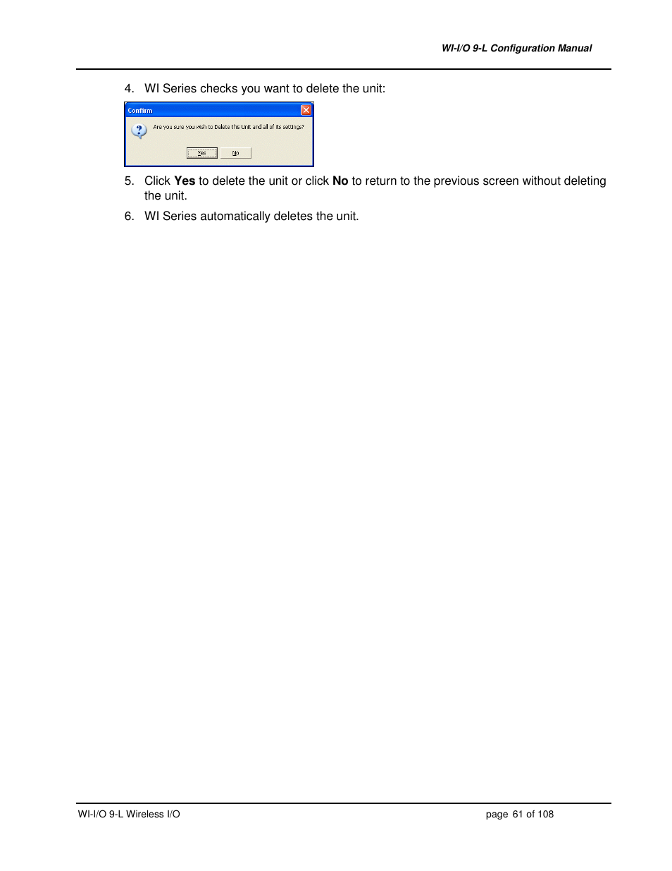 Weidmuller WI-I/O 9-L: Wireless I/O Transmitter / Receiver v1.3 User Manual | Page 61 / 108