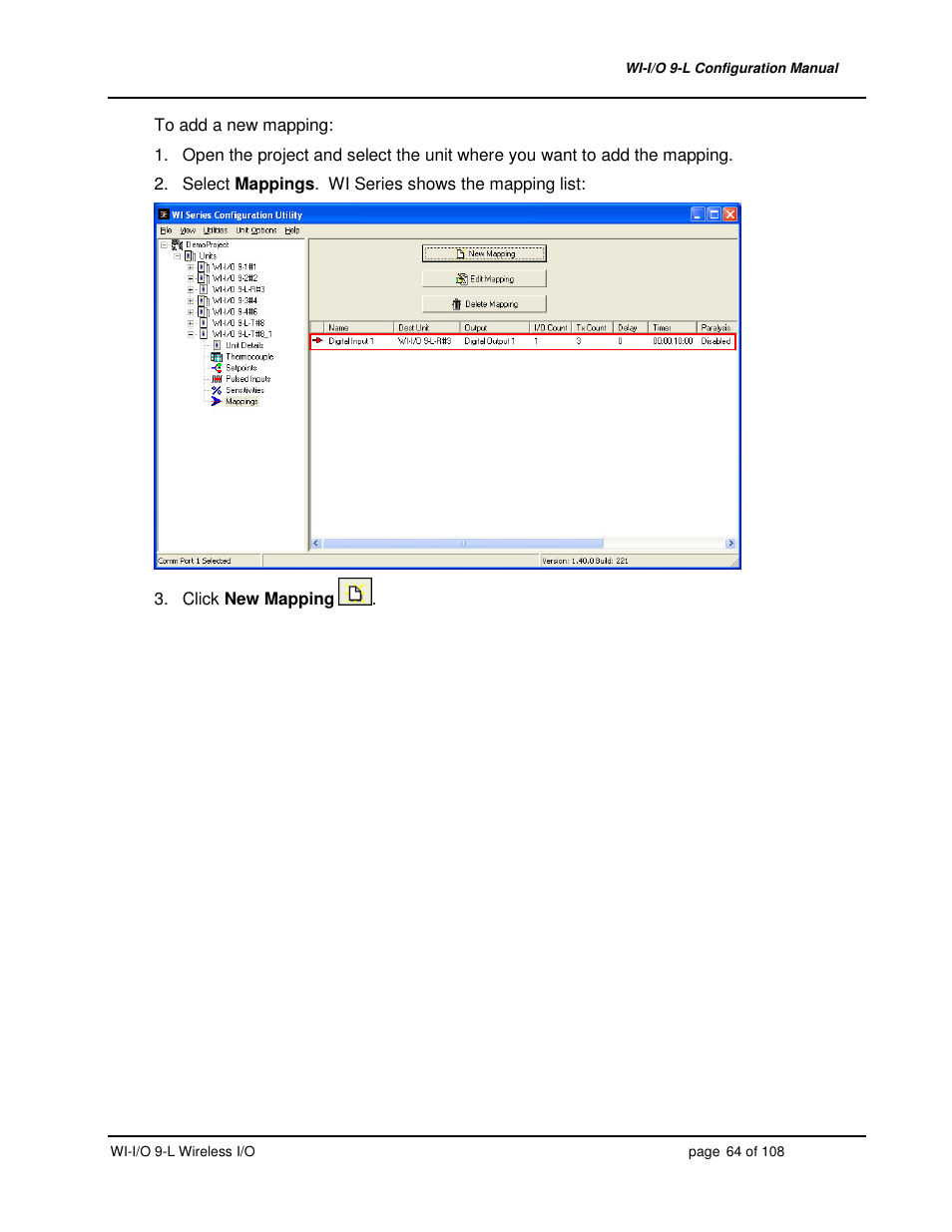 Weidmuller WI-I/O 9-L: Wireless I/O Transmitter / Receiver v1.3 User Manual | Page 64 / 108