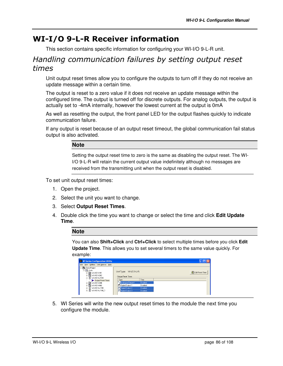 Weidmuller WI-I/O 9-L: Wireless I/O Transmitter / Receiver v1.3 User Manual | Page 86 / 108