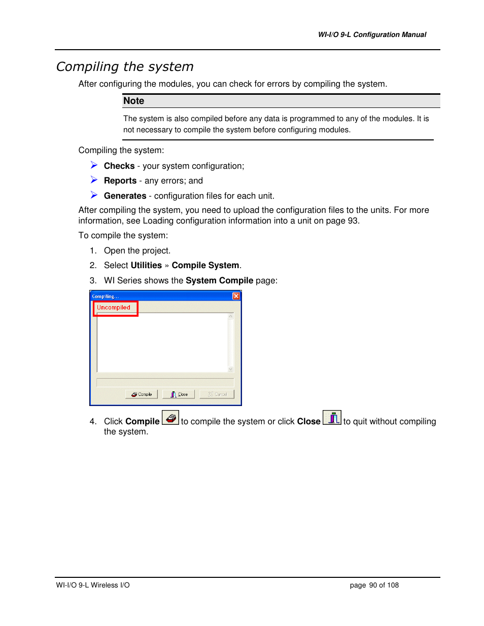 Weidmuller WI-I/O 9-L: Wireless I/O Transmitter / Receiver v1.3 User Manual | Page 90 / 108