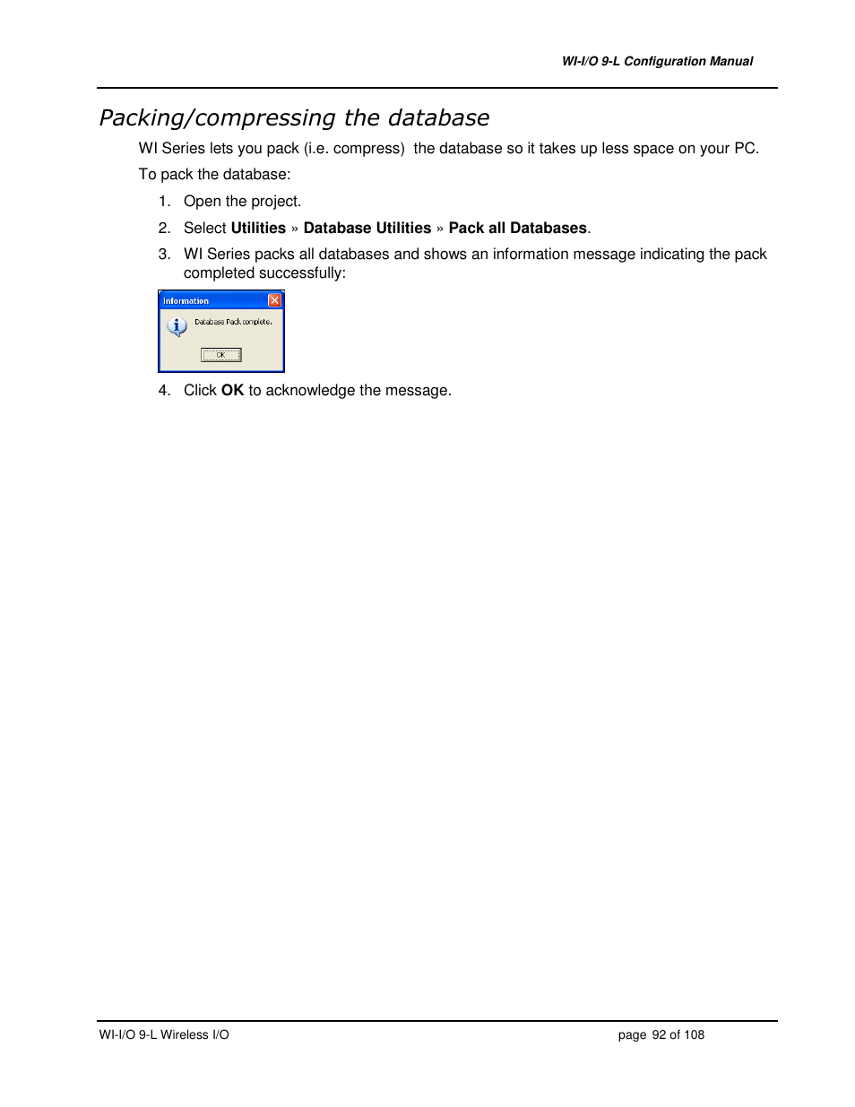 Weidmuller WI-I/O 9-L: Wireless I/O Transmitter / Receiver v1.3 User Manual | Page 92 / 108