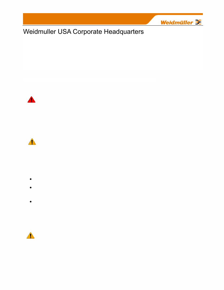 Weidmuller usa corporate headquarters | Weidmuller WI-I/O-9-U2: Wireless Mesh I/O & Gateway User Manual V1.2.2 User Manual | Page 2 / 126