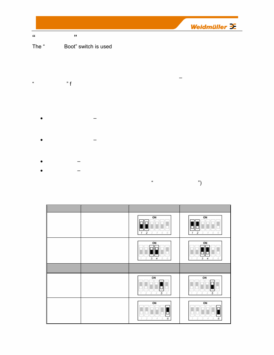Factory boot” switch, Usb host port, Dipswitches | Weidmuller WI-I/O-9-U2: Wireless Mesh I/O & Gateway User Manual V1.2.2 User Manual | Page 29 / 126