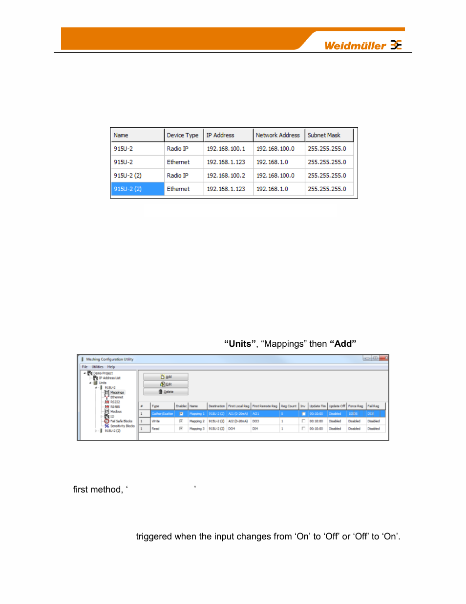 Ip address list, 5 mappings, Figure 38 - mappings | Weidmuller WI-I/O-9-U2: Wireless Mesh I/O & Gateway User Manual V1.2.2 User Manual | Page 56 / 126