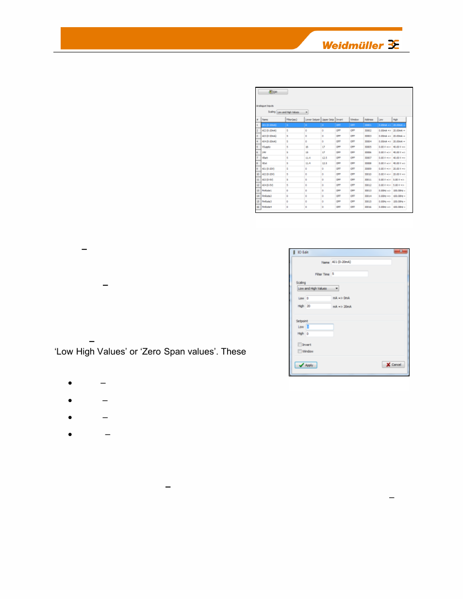 Analog inputs | Weidmuller WI-I/O-9-U2: Wireless Mesh I/O & Gateway User Manual V1.2.2 User Manual | Page 64 / 126