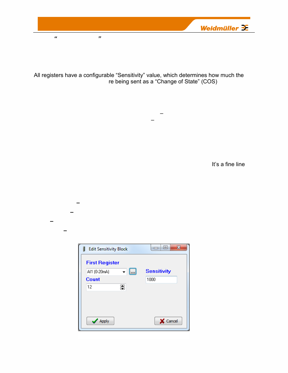 12 sensitivity blocks | Weidmuller WI-I/O-9-U2: Wireless Mesh I/O & Gateway User Manual V1.2.2 User Manual | Page 69 / 126