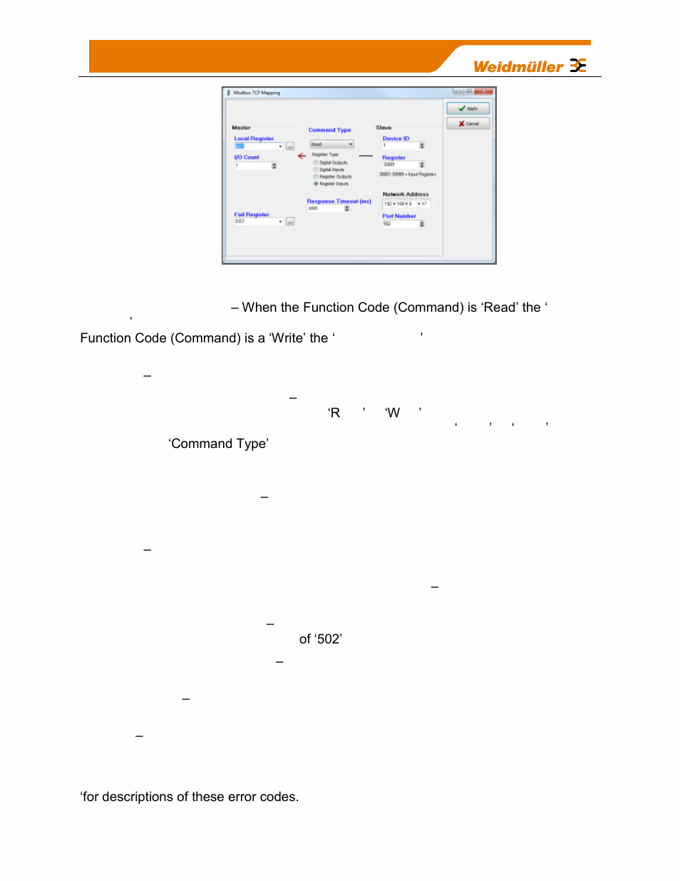 Figure 57 - modbus tcp client mapping | Weidmuller WI-I/O-9-U2: Wireless Mesh I/O & Gateway User Manual V1.2.2 User Manual | Page 74 / 126