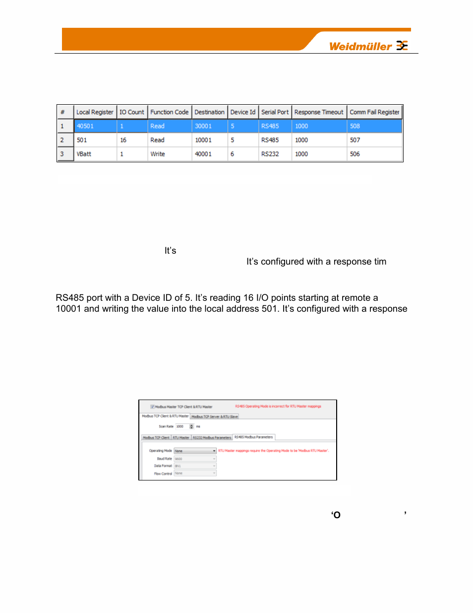 Modbus rtu master example | Weidmuller WI-I/O-9-U2: Wireless Mesh I/O & Gateway User Manual V1.2.2 User Manual | Page 76 / 126