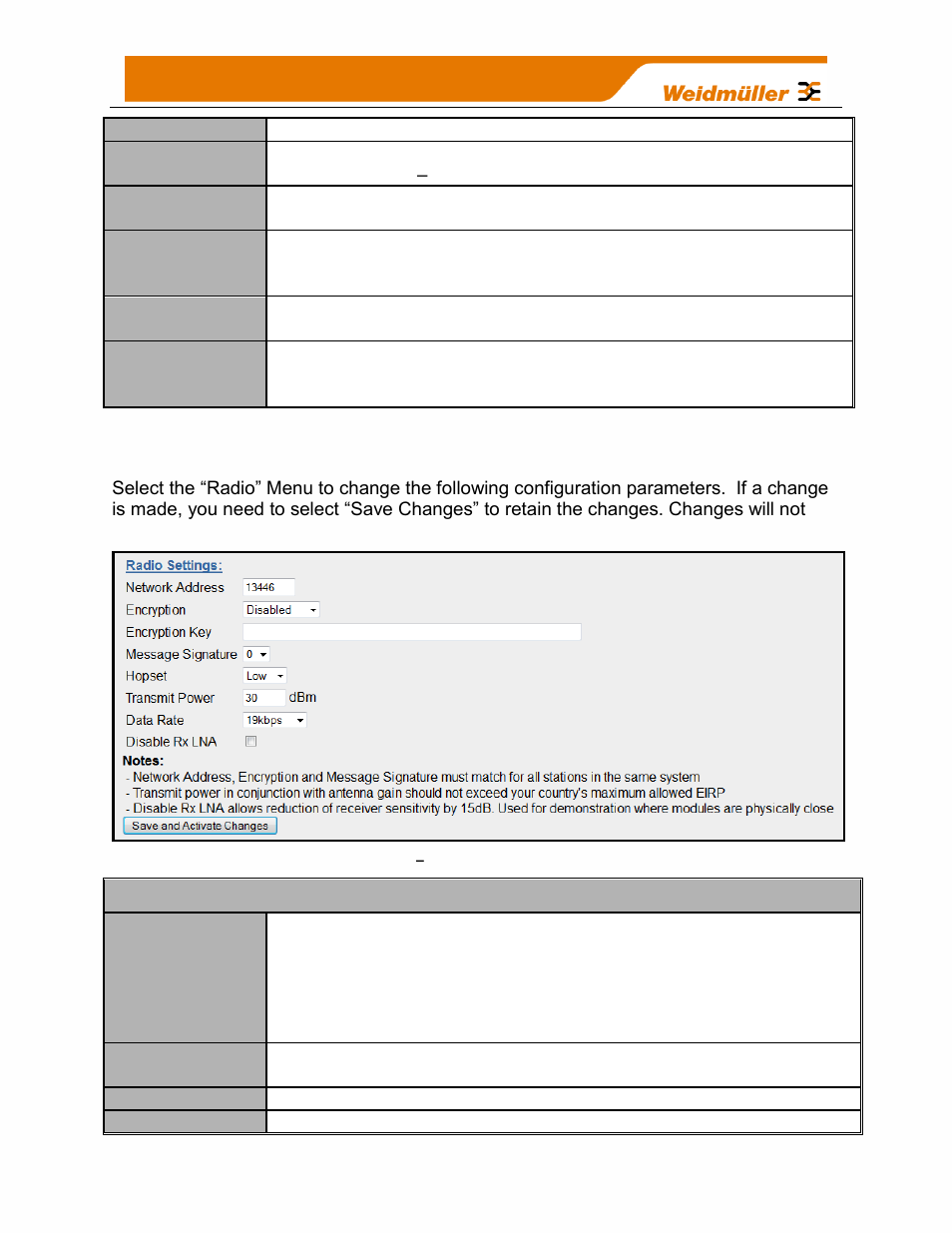 4 radio settings, Figure 65, Radio configuration screen | Weidmuller WI-I/O-9-U2: Wireless Mesh I/O & Gateway User Manual V1.2.2 User Manual | Page 81 / 126