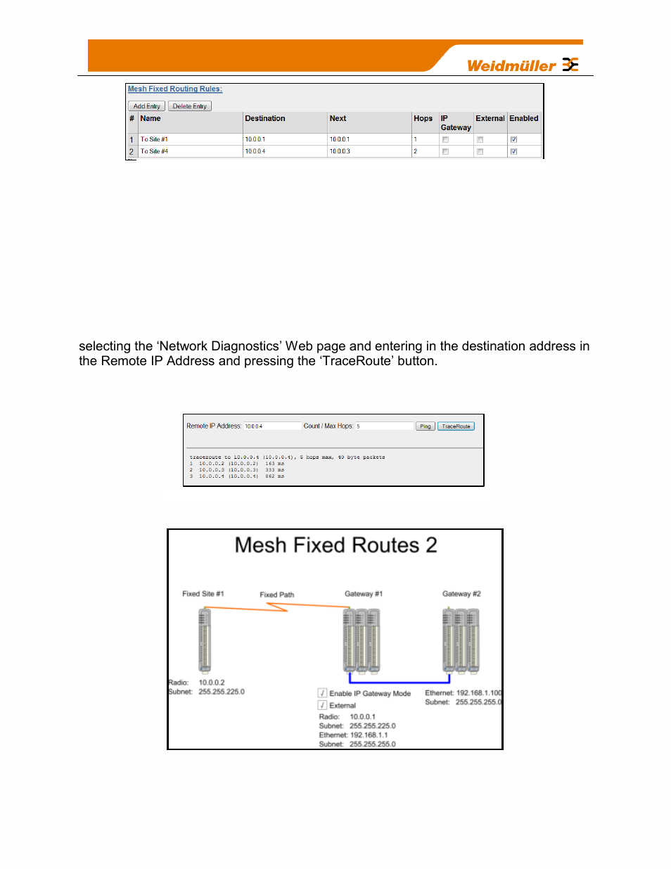 Example #2, Figure 70 - mesh fixed route#2 | Weidmuller WI-I/O-9-U2: Wireless Mesh I/O & Gateway User Manual V1.2.2 User Manual | Page 84 / 126
