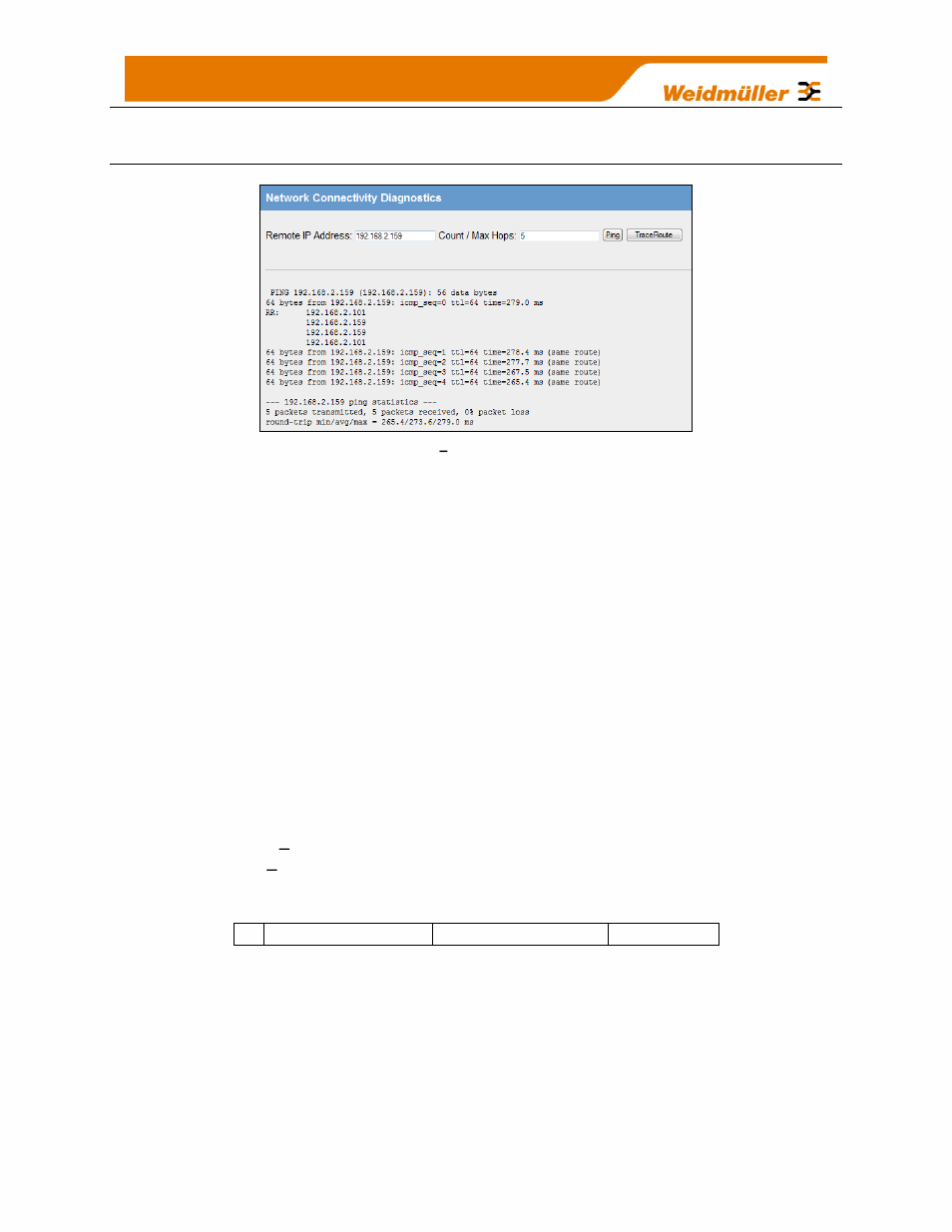 5 network diagnostics (wibmesh), Ping, Figure 89 | Network diagnostics | Weidmuller WI-I/O-9-U2: Wireless Mesh I/O & Gateway User Manual V1.2.2 User Manual | Page 99 / 126