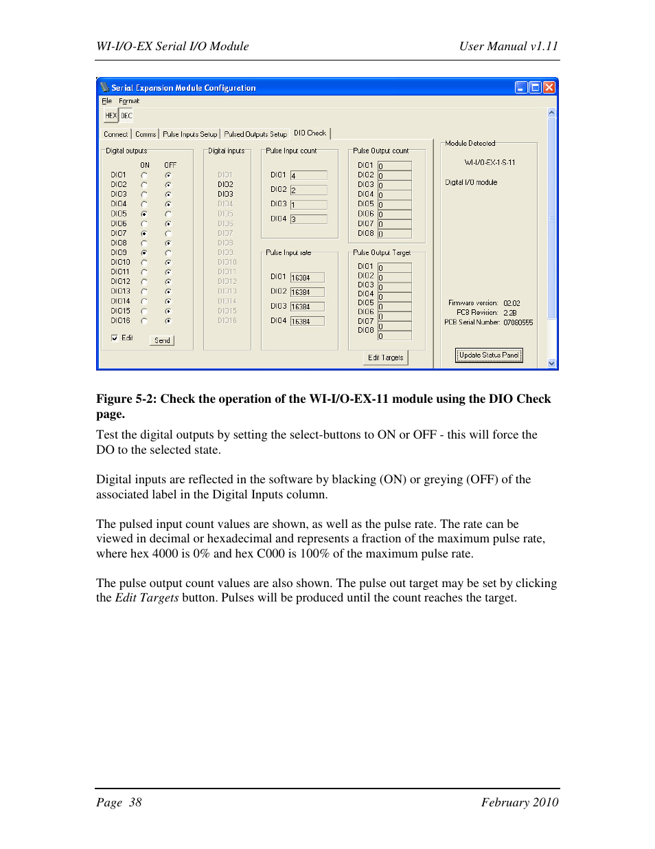 Weidmuller WI-I/O-EX: Wireless I/O Expansion Modules v1.11 User Manual | Page 38 / 55