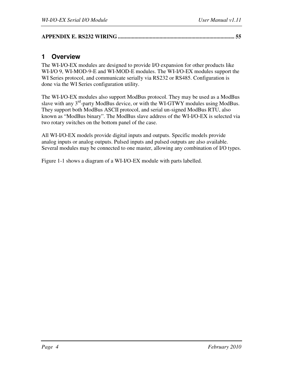 Weidmuller WI-I/O-EX: Wireless I/O Expansion Modules v1.11 User Manual | Page 4 / 55