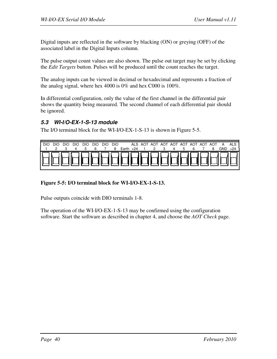 Weidmuller WI-I/O-EX: Wireless I/O Expansion Modules v1.11 User Manual | Page 40 / 55