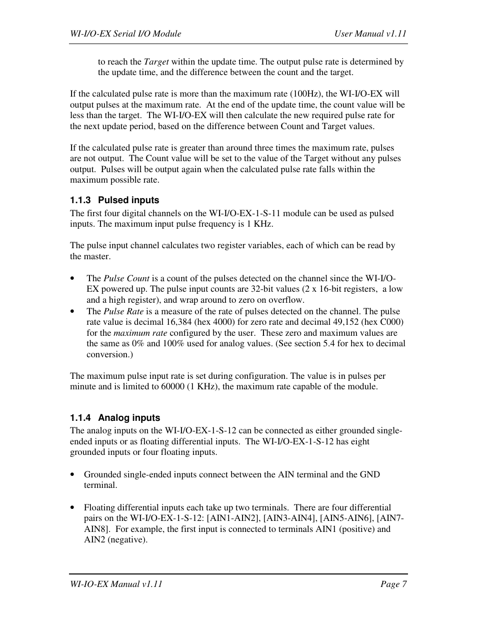 Weidmuller WI-I/O-EX: Wireless I/O Expansion Modules v1.11 User Manual | Page 7 / 55