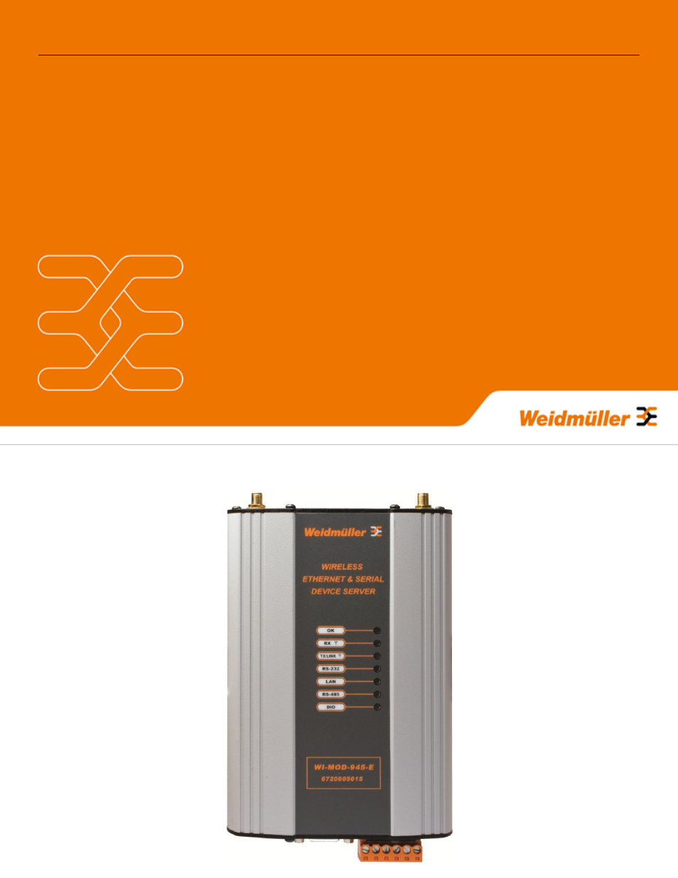 Weidmuller WI-MOD-945-E: 900Mhz Wireless Ethernet & Device Server v2.16 User Manual | 114 pages