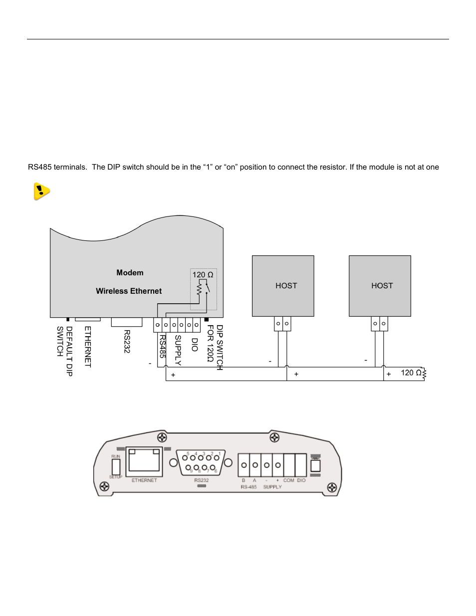 Rs485 serial port | Weidmuller WI-MOD-945-E: 900Mhz Wireless Ethernet & Device Server v2.16 User Manual | Page 18 / 114
