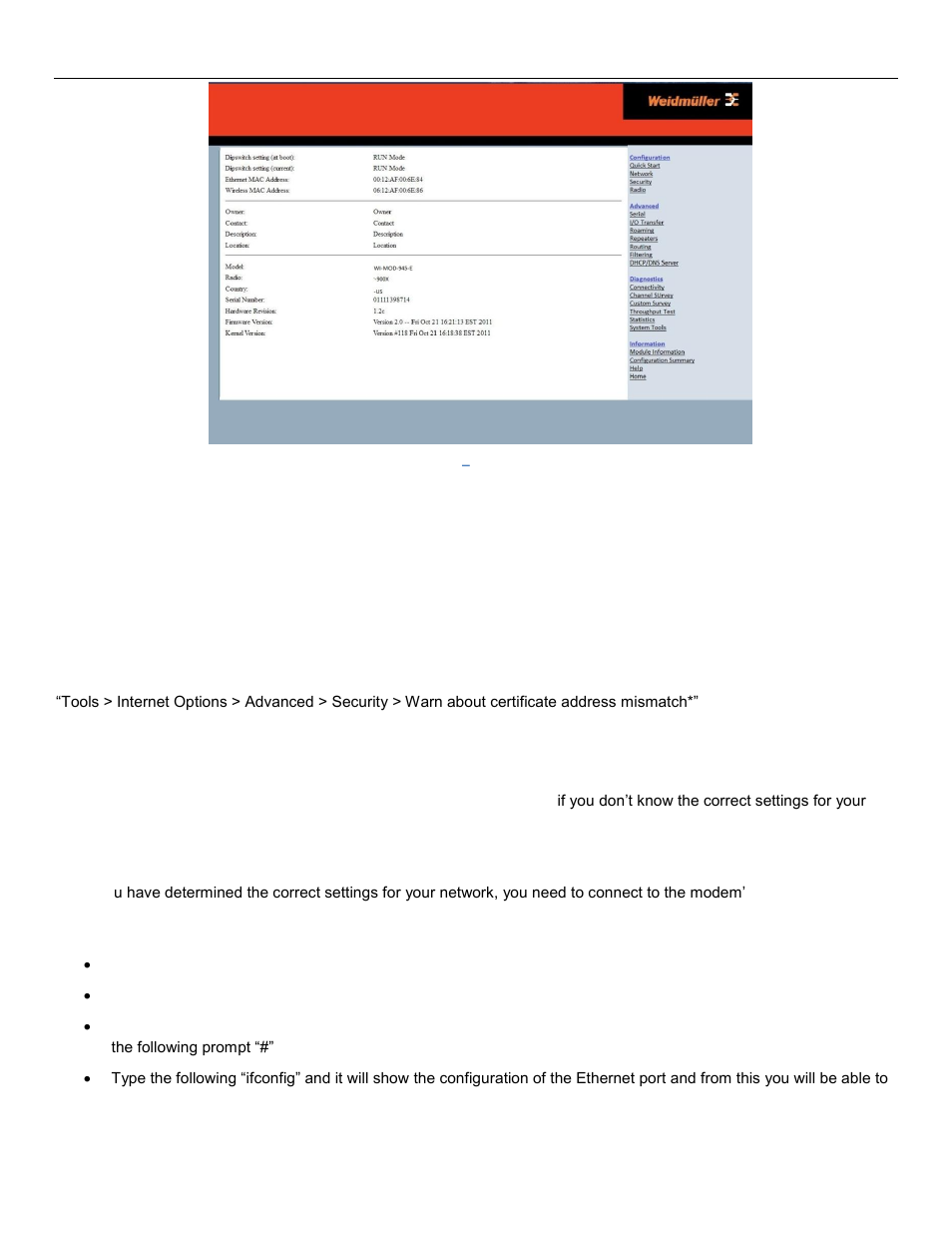 Weidmuller WI-MOD-945-E: 900Mhz Wireless Ethernet & Device Server v2.16 User Manual | Page 27 / 114