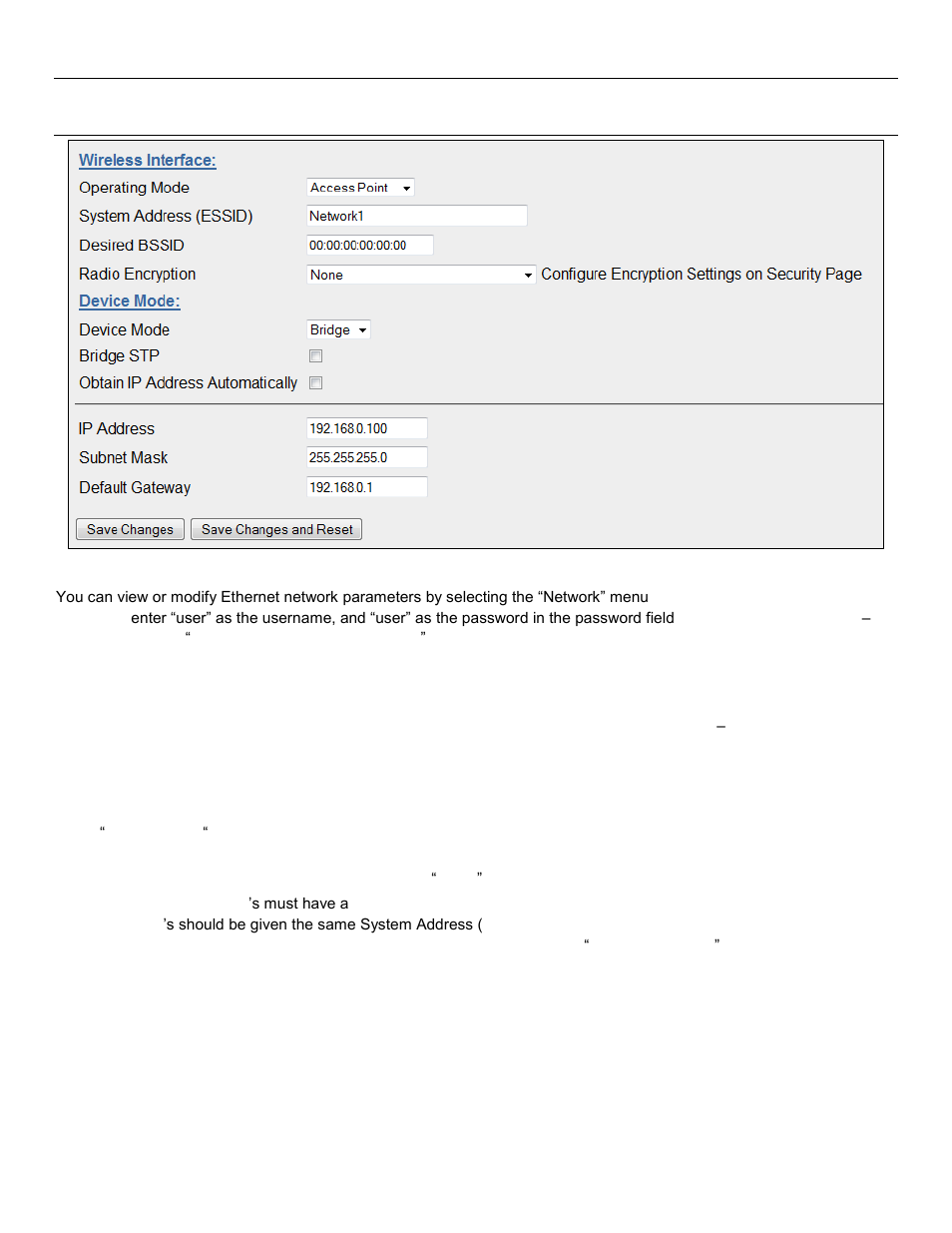 Etwork, Onfiguration, 4 - network configuration | Weidmuller WI-MOD-945-E: 900Mhz Wireless Ethernet & Device Server v2.16 User Manual | Page 30 / 114