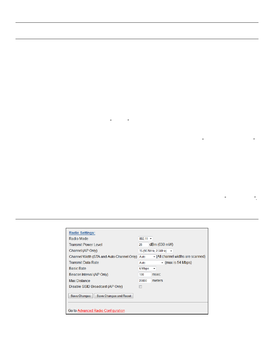 Ormal, Peration, Bridge operation (transparent network) | Router operation (routed network), Adio, Onfiguration, 7 - normal operation, 8 - radio configuration | Weidmuller WI-MOD-945-E: 900Mhz Wireless Ethernet & Device Server v2.16 User Manual | Page 36 / 114