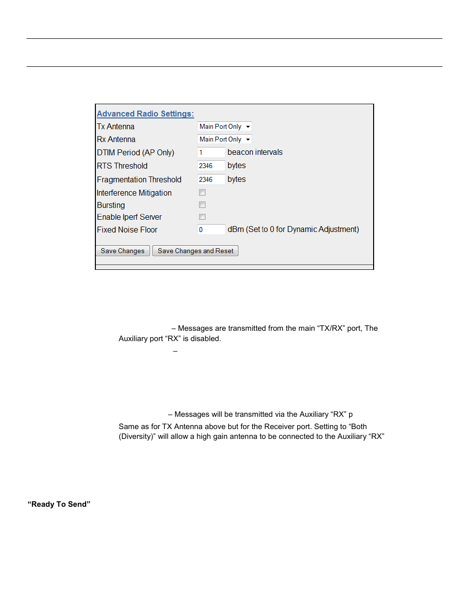 Dvanced, Adio, Onfiguration | 9 - advanced radio configuration | Weidmuller WI-MOD-945-E: 900Mhz Wireless Ethernet & Device Server v2.16 User Manual | Page 39 / 114