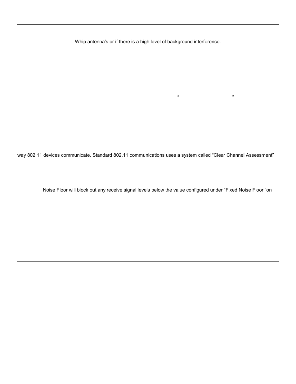 Fixed noise floor, Erial, Onfiguration | Rs-232 ppp server, 10 - serial port configuration | Weidmuller WI-MOD-945-E: 900Mhz Wireless Ethernet & Device Server v2.16 User Manual | Page 40 / 114