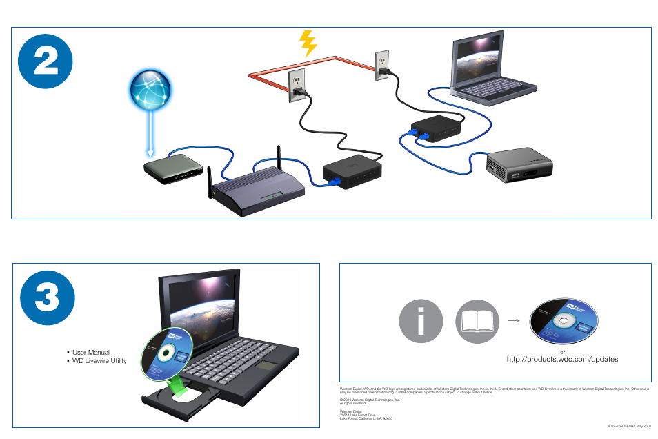 User manual, Wd livewire utility | Western Digital WD Livewire Powerline AV Network Kit Quick Install Guide User Manual | Page 4 / 7
