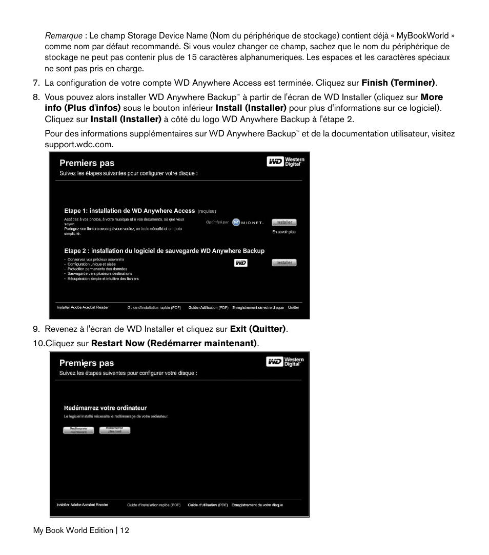Western Digital My Book World Edition II (blue rings) Quick Install Guide User Manual | Page 13 / 29