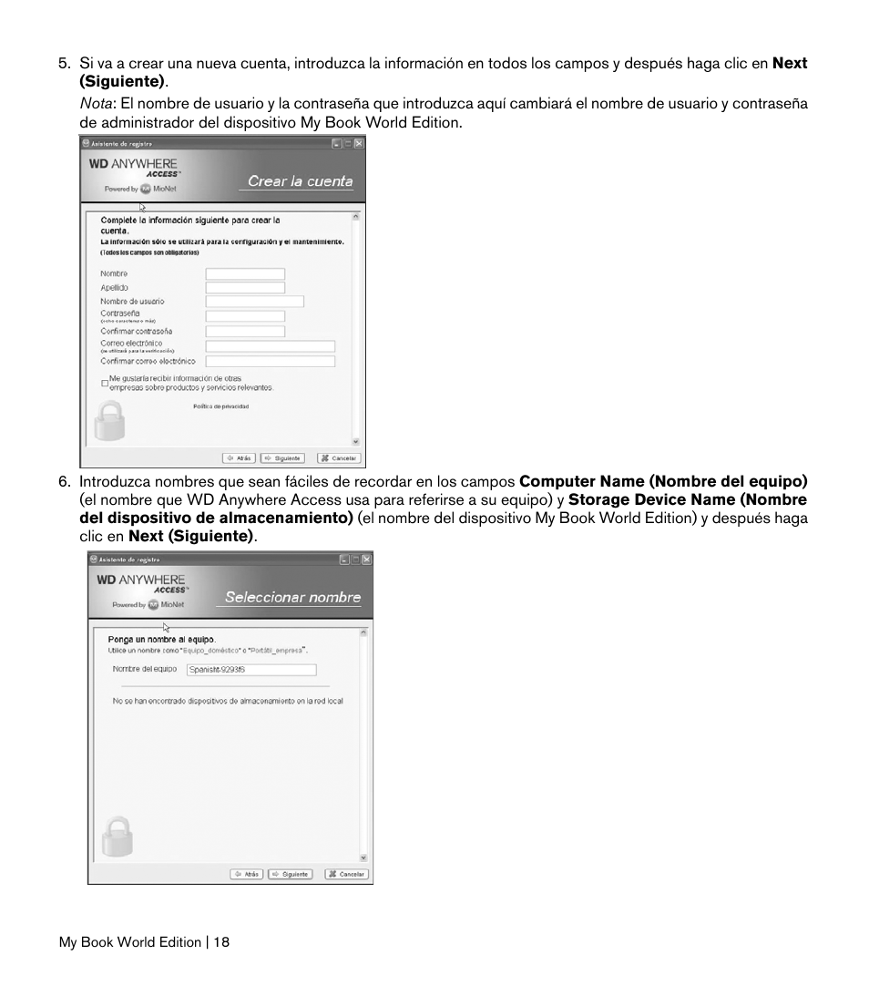 Western Digital My Book World Edition II (blue rings) Quick Install Guide User Manual | Page 19 / 29