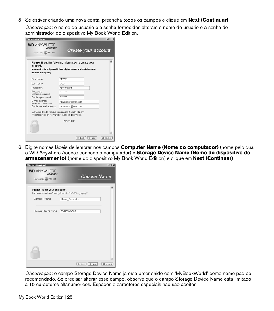 Western Digital My Book World Edition II (blue rings) Quick Install Guide User Manual | Page 26 / 29