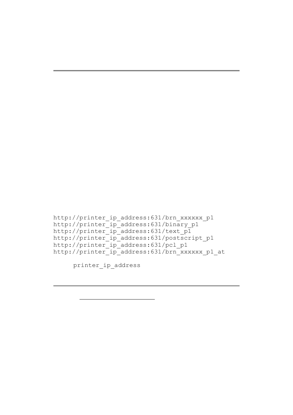 Specifying a different url, Other sources of information | Brother Multi-Protocol Print Server User Manual | Page 59 / 134