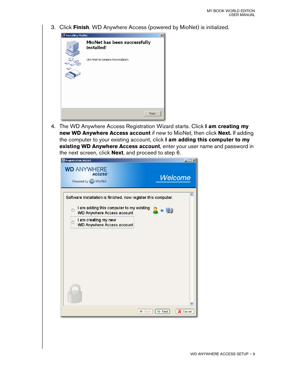 Western Digital My Book World Edition II (blue rings) User Manual User Manual | Page 12 / 52
