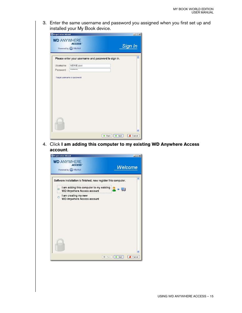 Western Digital My Book World Edition II (blue rings) User Manual User Manual | Page 18 / 52