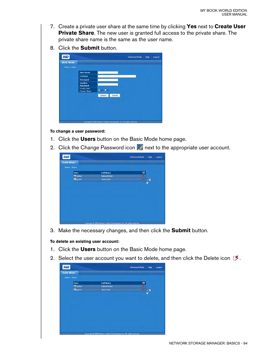 Western Digital My Book World Edition (white light) User Manual User Manual | Page 100 / 198