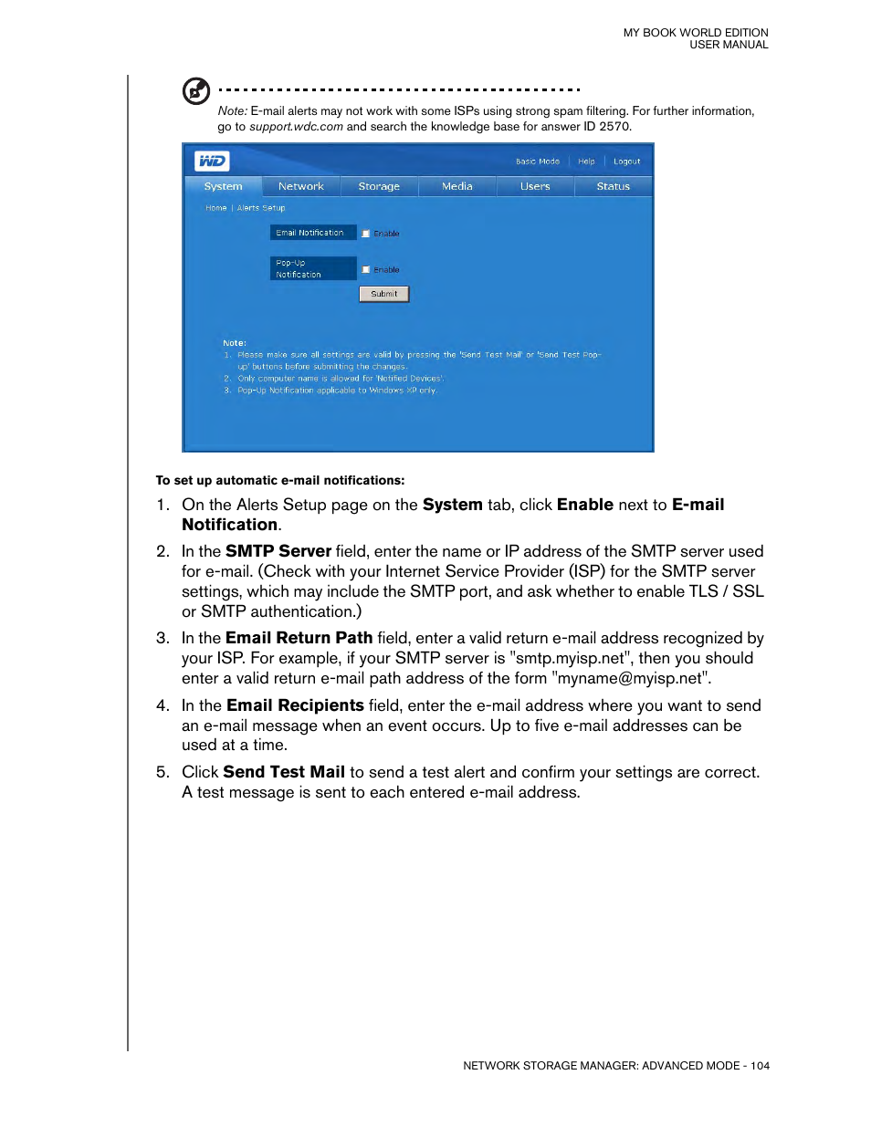 Western Digital My Book World Edition (white light) User Manual User Manual | Page 110 / 198