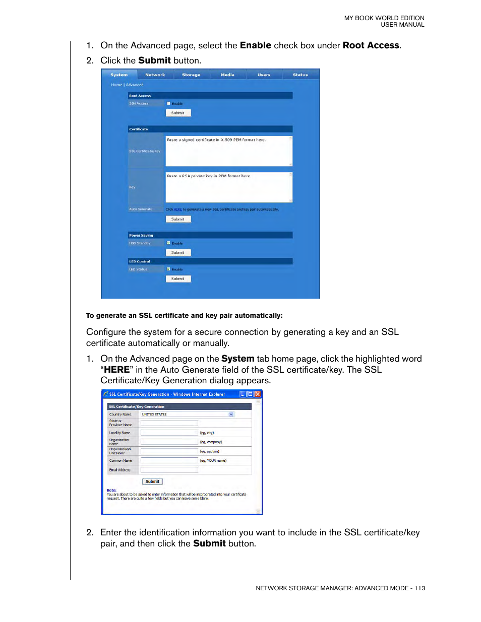 Western Digital My Book World Edition (white light) User Manual User Manual | Page 119 / 198