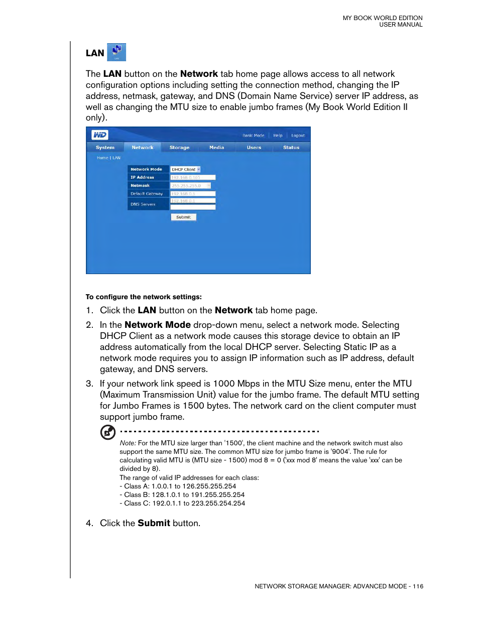 Western Digital My Book World Edition (white light) User Manual User Manual | Page 122 / 198