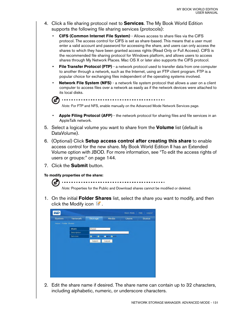 Western Digital My Book World Edition (white light) User Manual User Manual | Page 137 / 198