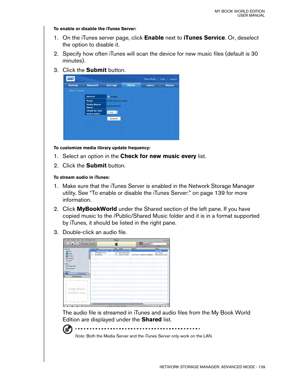 Western Digital My Book World Edition (white light) User Manual User Manual | Page 145 / 198