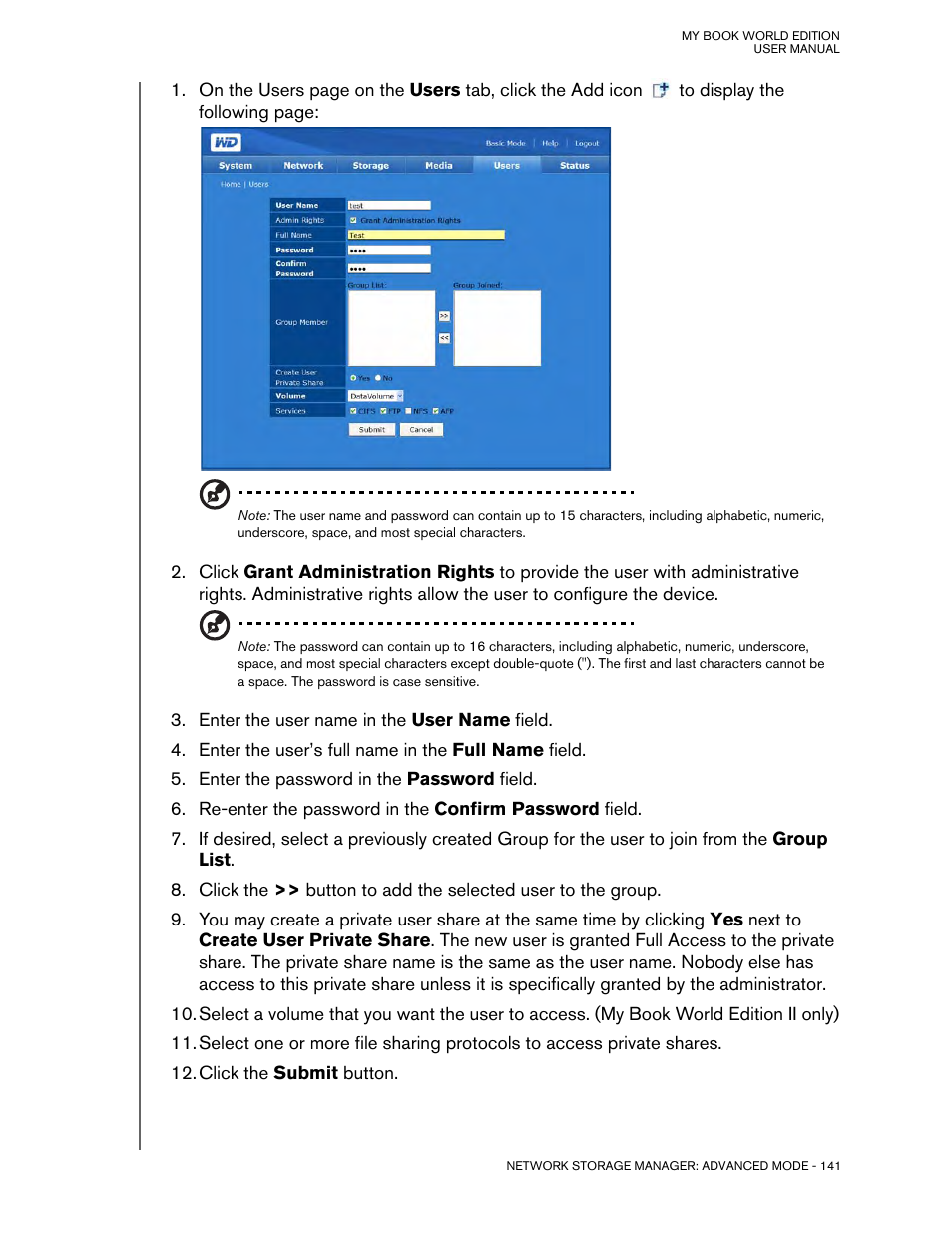Western Digital My Book World Edition (white light) User Manual User Manual | Page 147 / 198