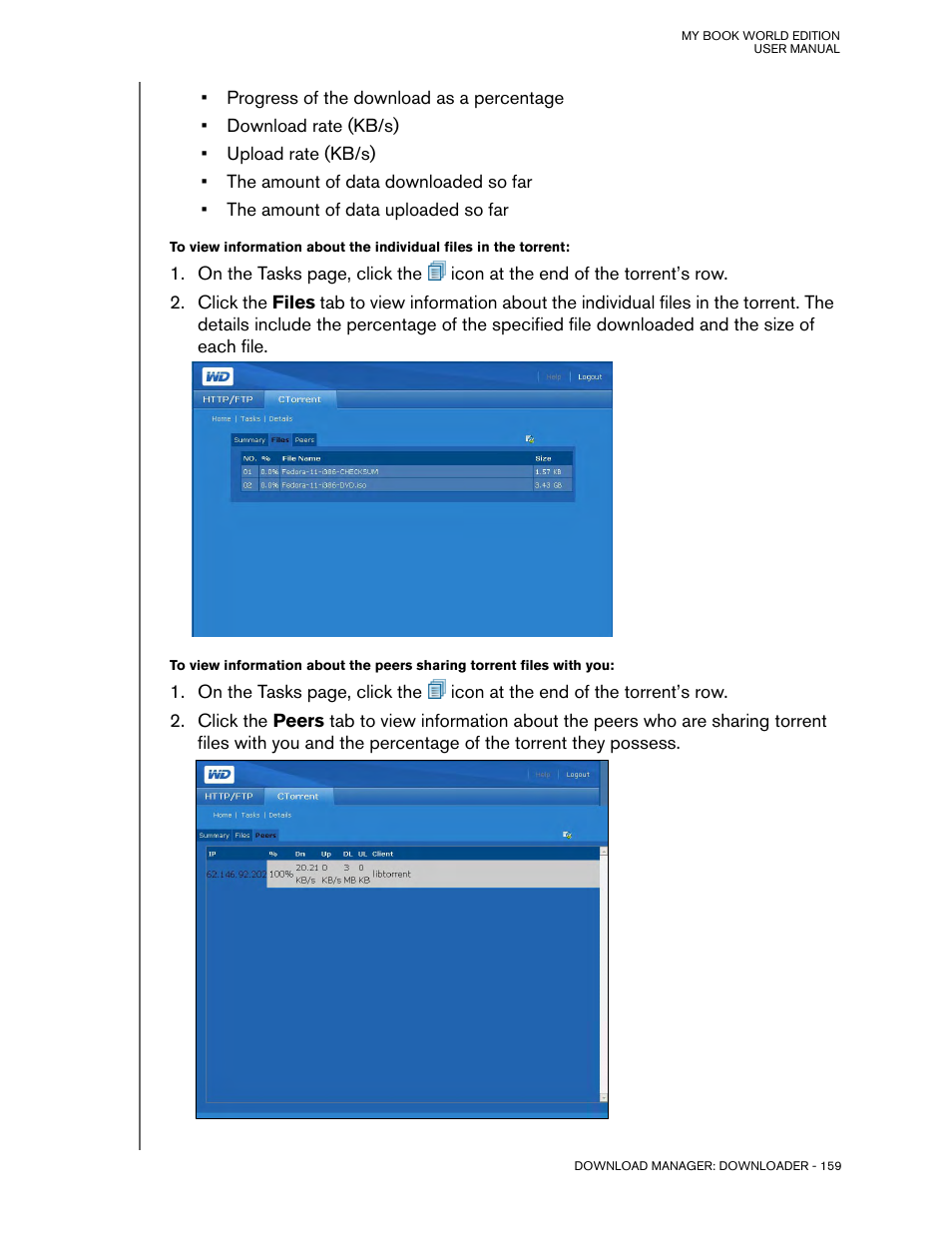 Western Digital My Book World Edition (white light) User Manual User Manual | Page 165 / 198