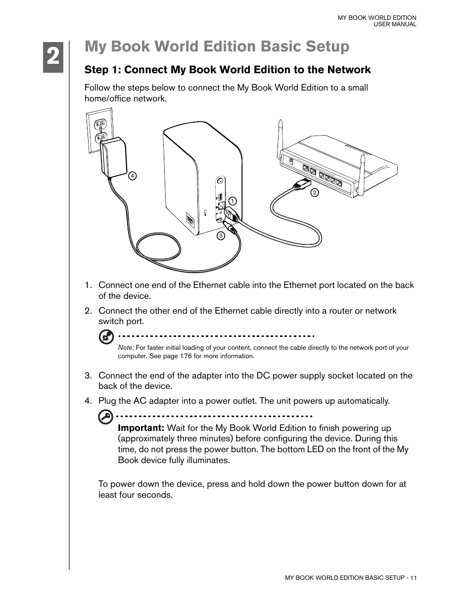 My book world edition basic setup | Western Digital My Book World Edition (white light) User Manual User Manual | Page 17 / 198